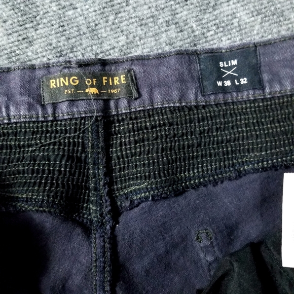 Ring of FIRE Men's jeans Slim size W38 L32 purple - Picture 3 of 10